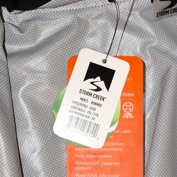 NWT Men's Storm Creek Explorer Waterproof Rain Jacket Sz 2XL Seabourn Cruises - Picture 9 of 11
